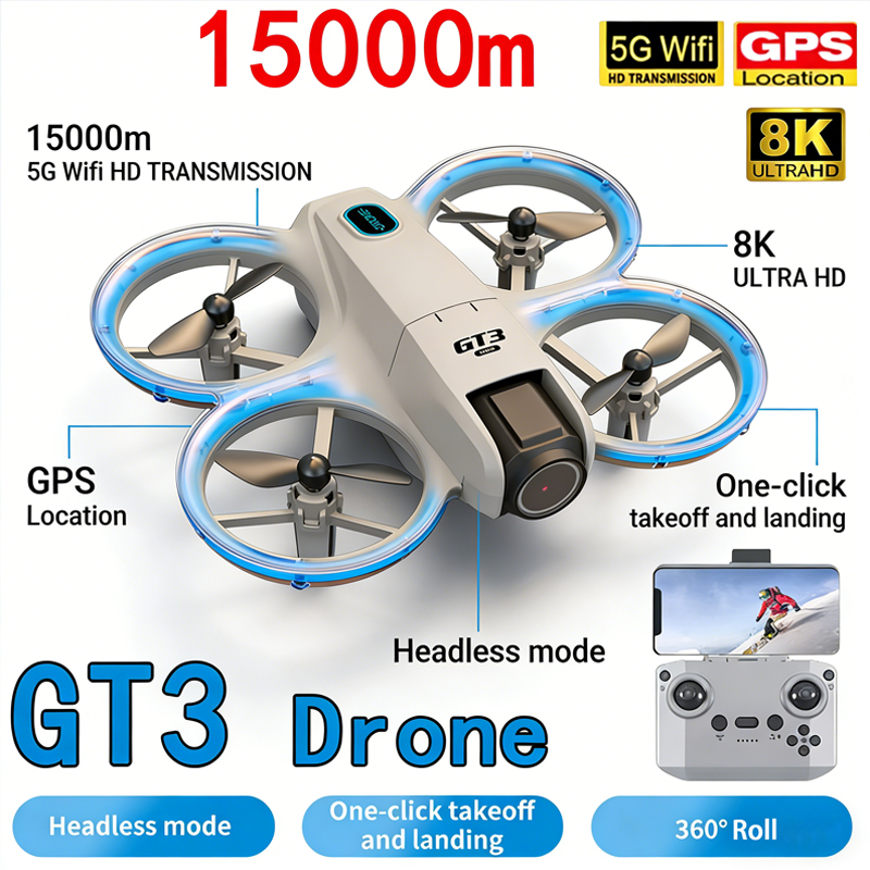 Drone Video Production - Новый дрон GT3 MAX 8K HD