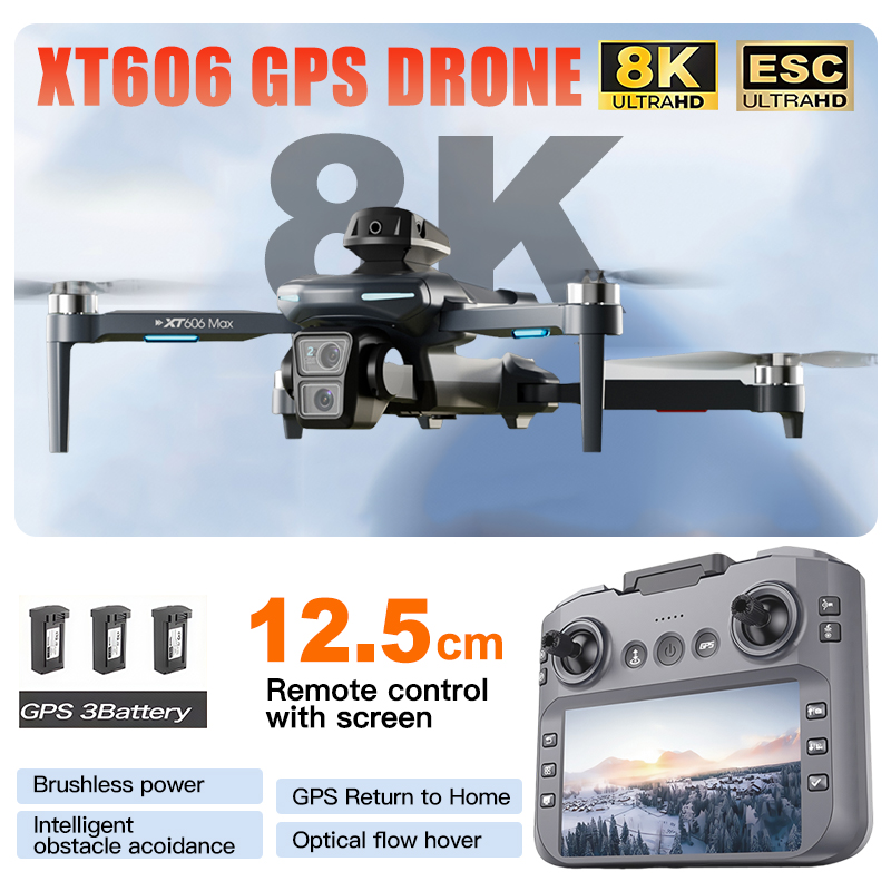 Drone Multispectral - Дрон XT606 MAX 3 с аккумулятором,