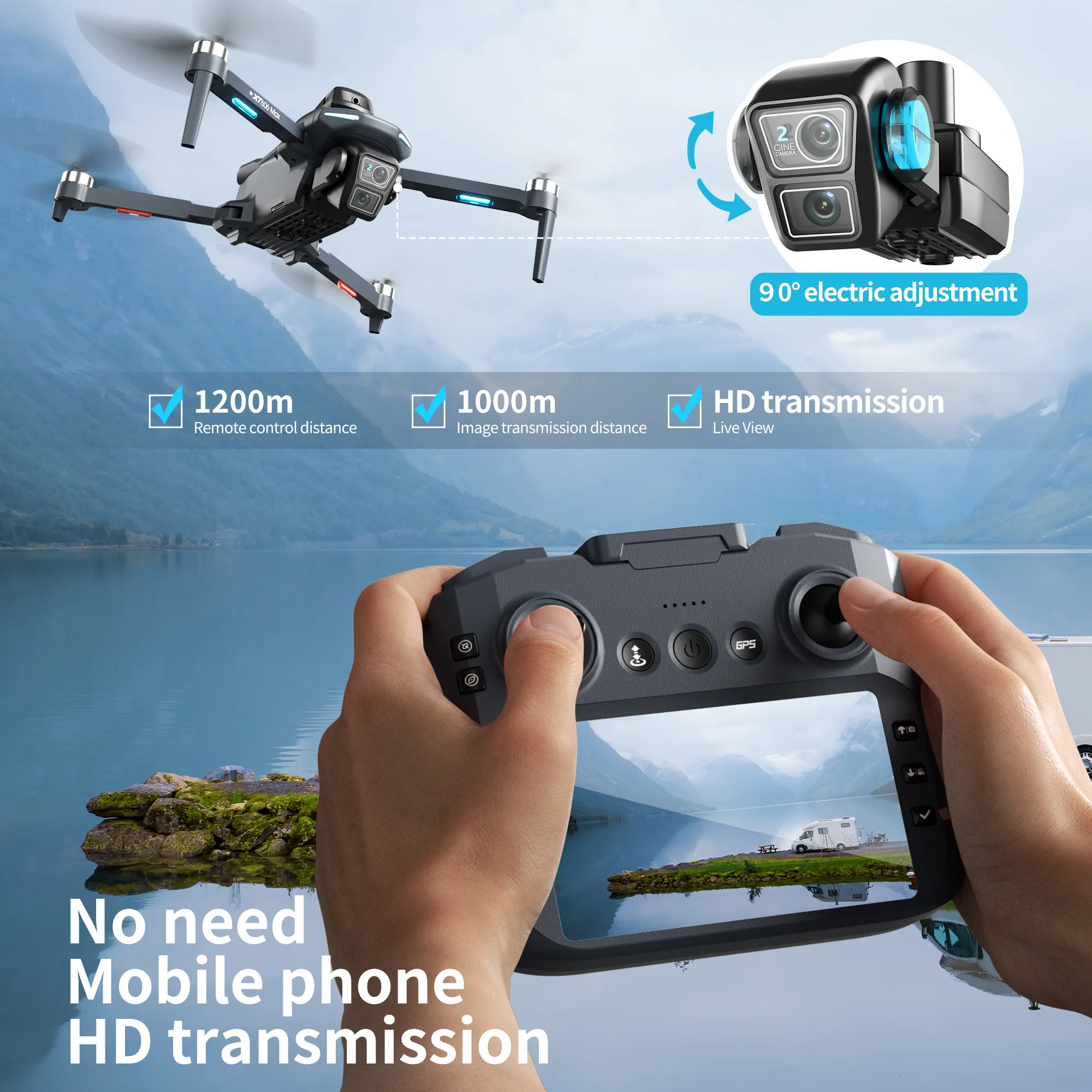 Оригинальный дрон XT606 с проф – обзор и цена Drone Mapping
